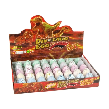 Wykluwające się Magiczne Jajko Dinozaura Rosnące 4 cm Białe
