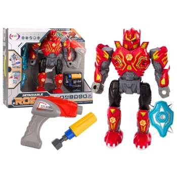 Robot Do Skręcania Broń Wiertarka Śrubokręt Światła Dźwięk Czerwony