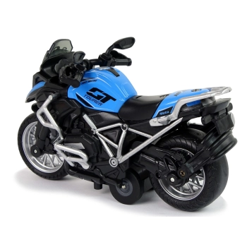 Motocykl GT Niebieski 1:14 Napęd Pull-Back Dźwięk Światła