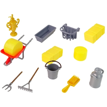 Zestaw Farma Stajnia Figurki Koń do Czesania Akcesoria