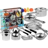 Zestaw Akcesoria Kuchenne Garnki Sztućce Jedzenie