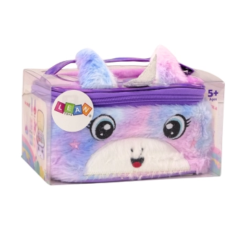 Zestaw Piękności Pluszowa Kosmetyczka Jednorożec Lakiery Cienie