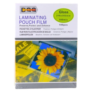 Folia Do Laminowania Błyszcząca A4 216x303mm 100mic 100szt.