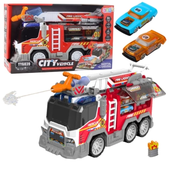 Wóz Strażacki Straż Pożarna Napęd Ruchome Elementy Światła Dźwięki