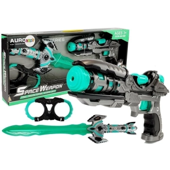 Pistolet Laserowy Zestaw z Mieczem Kosmiczny