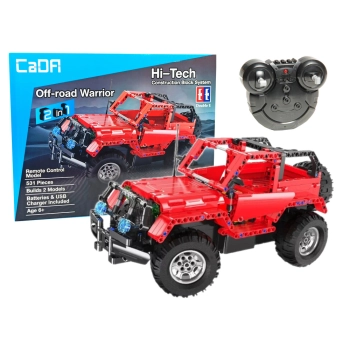 Klocki Konstrukcyjne Jeep Zdalnie Sterowany CADA 2.4G 531 Elementów