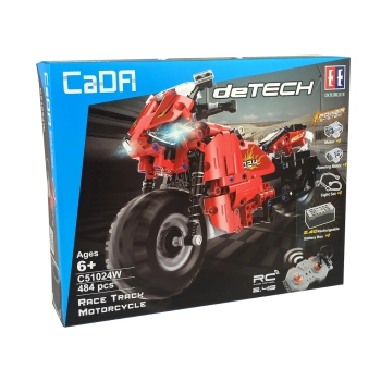 Zestaw klocków CADA Motocykl Zdalnie Sterowany 2.4G 484 elementy