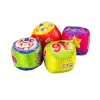 Zestaw Miękkie Piłeczki Kolorowe Edukacyjne Grzechotka Piłki 4szt.