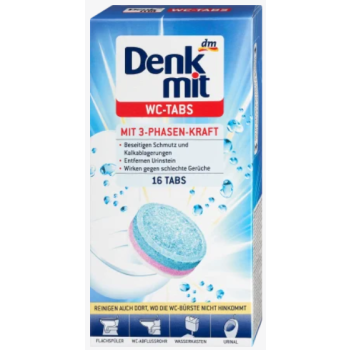 Denkmit WC-Tabs Tabletki do Czyszczenia Toalety 16 szt.