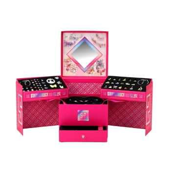 Zestaw Do Robienia Biżuterii DIY Koraliki Zawieszki Szkatułka 1267 ele.