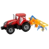 Czerwony Ciągnik ze Zgrabiarką Napęd Frykcyjny