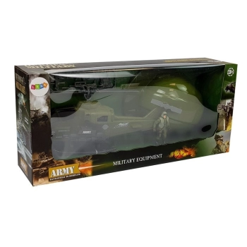 Zestaw Wojskowy Helikopter Hełm Żołnierz