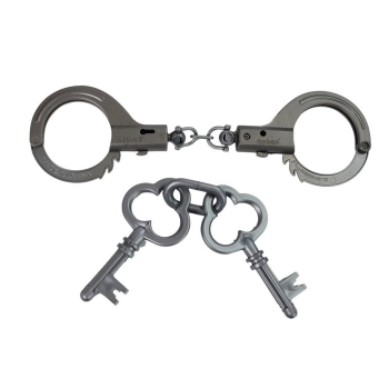 Zestaw Policyjny Pistolet Kajdanki Lornetka Gwizdek Zegarek Odznaka