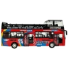 Autobus Piętrowy z Dźwiękiem 1:32 Otwierane Drzwi Czerwony