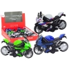Motocykl Sportowy z Napędem Frykcyjnym 3 Kolory Biały Zielony Niebieski