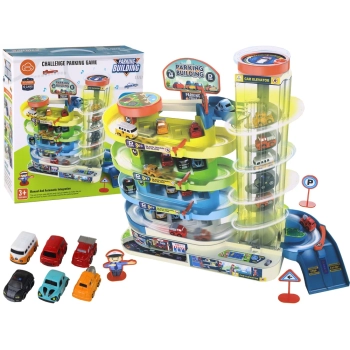 Zestaw Interaktywny Parking Wielopoziomowy Dla Autek Światła Dźwięki
