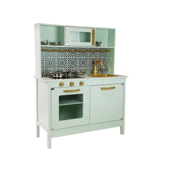 Kuchnia Drewniana Emma Miętowa Nierdzewne Akcesoria Kuchenne