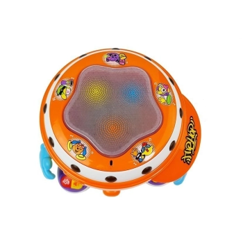 Bębenek Interaktywny na Baterie Świeci i Gra