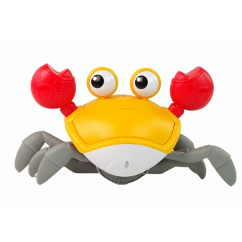 Poruszający się Krab Interaktywny Dźwięk Pomarańczowy