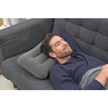 Dmuchana Poduszka Welurowa Szara 42 cm Bestway 67121