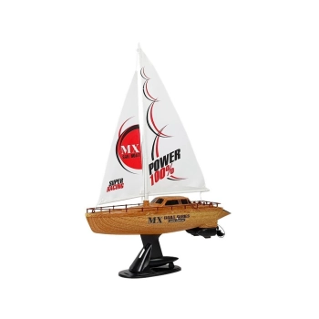 Łódź Żaglówka Zdalnie Sterowana 50 cm Wysokości Pilot Ster 27 Mhz 15 km/h