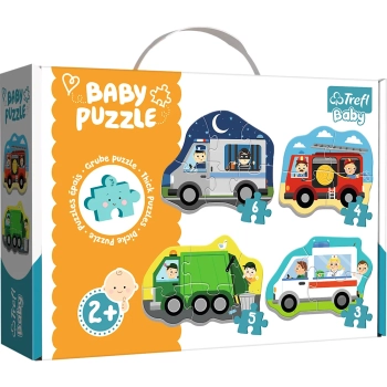 Puzzle - Baby Classic - Pojazdy i zawody - Trefl 36071