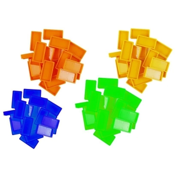 Lokomotywa LED Układa Domino Pociąg Klocki Układanka na Baterie