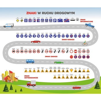 Gra dla dzieci Ruch drogowy Mistrz Wiedzy Trefl 01955