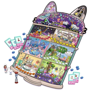 Gra rodzinna Detektyw Miau Koci Domek Gabi Trefl 02695