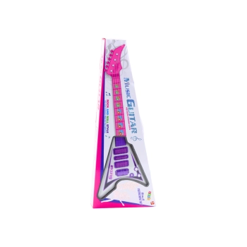 Gitara Elektryczna Dla Dzieci Światła Melodie Fioletowa