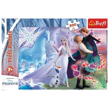 Puzzle - 200 - Magiczny świat sióstr - Kraina Lodu II - Trefl 13265