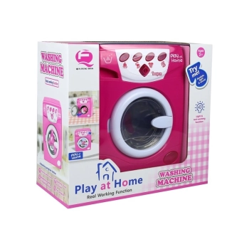 Pralka Otwierana Na Baterie Dźwięk Różowa