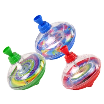 Bączek Do Kręcenia Zabawka Kolory Diody LED Muzyka