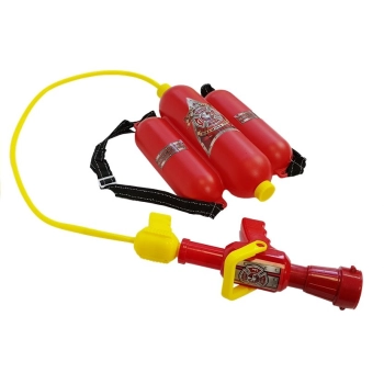 Zestaw Strażacki na Baterie Kask Gaśnica Akcesoria Czerwony