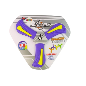 Bumerang Latający Dysk Do Rzucania Fioletowy Dla Dzieci