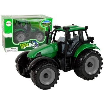 Traktor Ideal Farm Zielony Czerwony Otwierana Maska