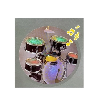 Zestaw Bębnów Perkusja ze Światłami i Dźwiękami Karaoke Mikrofon USB