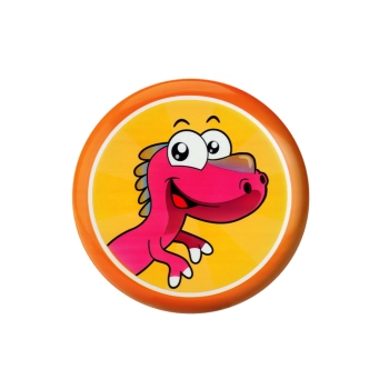 Dysk Latający Frisbee z Dinozaurem Pomarańczowy 20 Cm