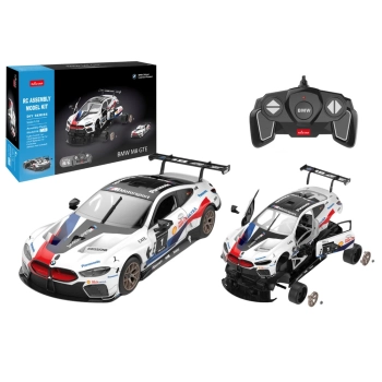 Klocki Konstrukcyjne Auto Rastar RC 1:18 BMW M8 GTE Białe 66 Elementów