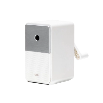 Strugaczka Na Korbkę Z Pojemnikiem Regulacja Ostrza Biała