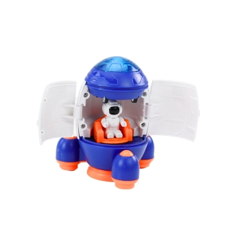 Mała Rakieta Kosmiczna Otwierana z Figurką i Pojazdem