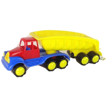 Duży Samochód z Naczepą 45cm Żółty