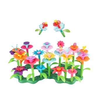 Klocki Konstrukcyjne W Kuferku Ogród Kwiatki 139 Elementów