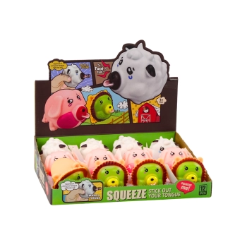 Gniotek Zwierzątka Lew Świnka Krowa Figurka Antystresowa Miękka MIX