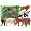 Zestaw 6 Figurek Dzikie Zwierzęta Safari Figurka Tygrys Małpa Lew