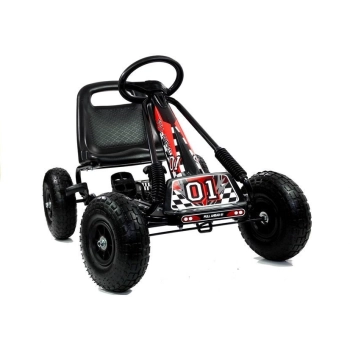 Gokart Czarny A-15 Pompowane Koła