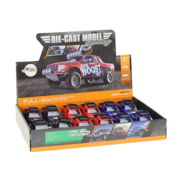 Resorak Aluminiowy Autko Terenowe Napęd Czerwony Niebieski Czarny