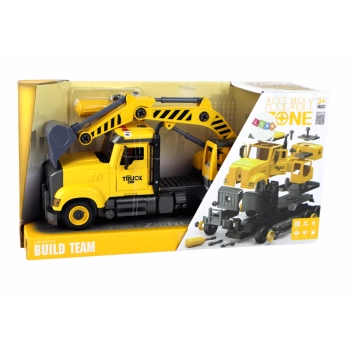 Auto Ciężarówka Do Składania z Dźwigiem Żółta