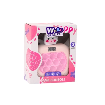 Gra Pop-It Wac A Mole Jednorożec Światła Dźwięki Różowa Sensoryczna