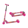 Hulajnoga Trójkołowa Różowa Świecące Koła LED Dla Dziewczynki